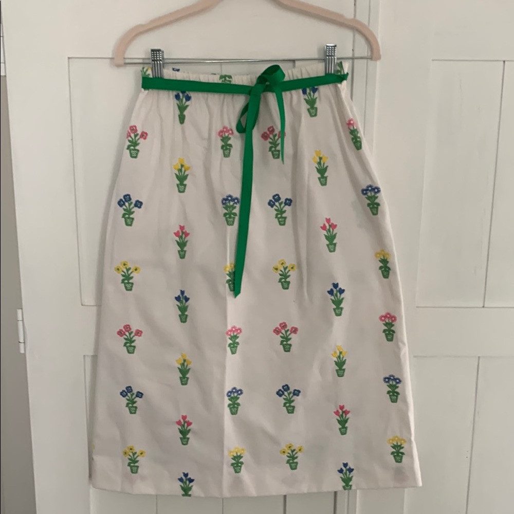 Vintage 1970’s Sanibel Sport Embroidered Skirt - Small 4/6 -VGUC Cottagecore